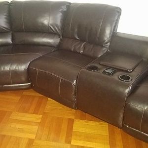Leather Full Recliner.